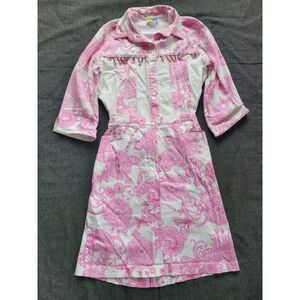 Vintage 70s‎ 80s Shirt And Skirt Set Seasuns Pink And White Outfit Floral Small